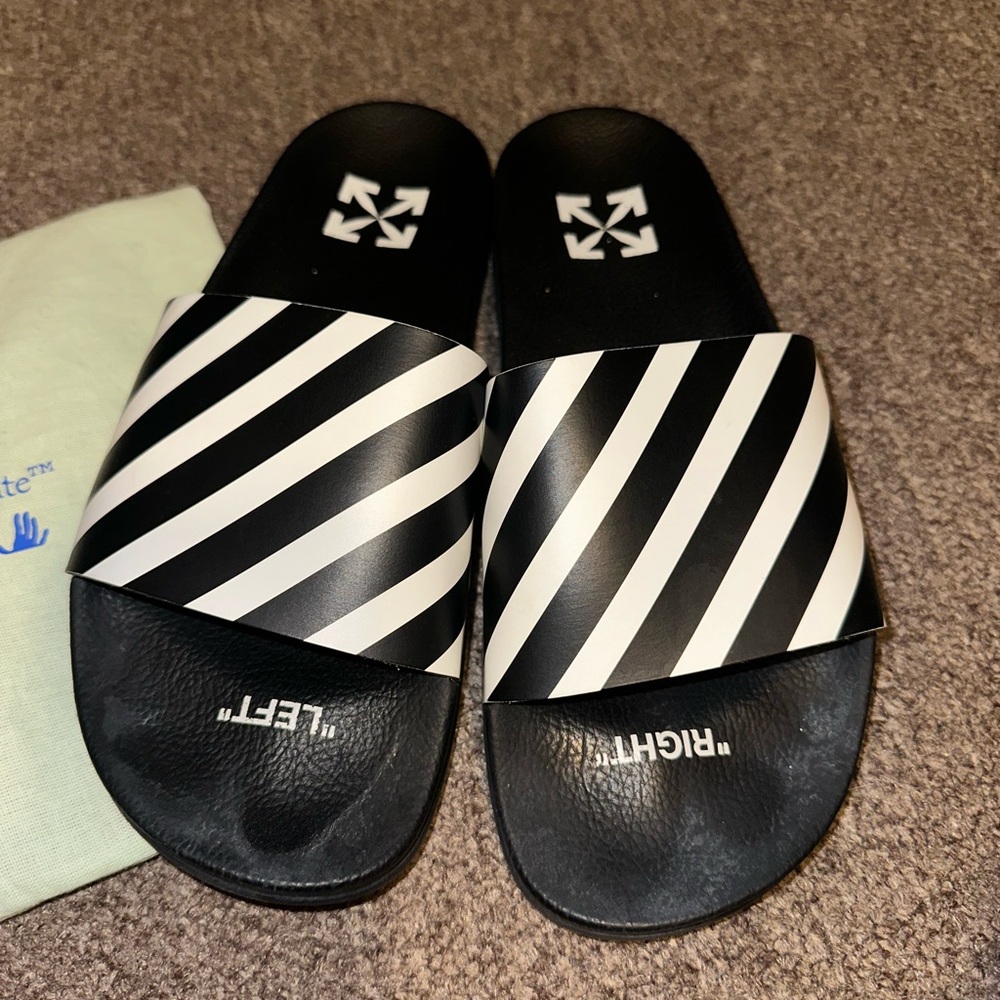 Off white slides